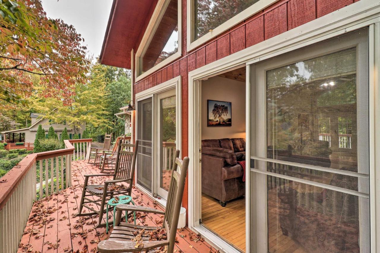 Rustic Red Cabin With Deck In Maggie Valley Club! Экстерьер фото